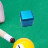 Maxbell Pool Cue Chalk Holder Mini Metal Storage Box Pool Table Accessory Chalk Case Blue