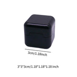 Maxbell Pool Cue Chalk Holder Mini Metal Storage Box Pool Table Accessory Chalk Case Black
