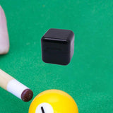 Maxbell Pool Cue Chalk Holder Mini Metal Storage Box Pool Table Accessory Chalk Case Black