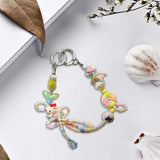 Maxbell Keychain Lovely Car Key Charm Cellphone Keychains Phone Charm for Girls Gift Yellow