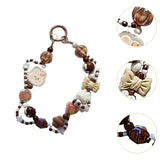 Maxbell Keychain Lovely Car Key Charm Cellphone Keychains Phone Charm for Girls Gift Coffee