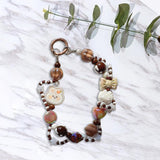 Maxbell Keychain Lovely Car Key Charm Cellphone Keychains Phone Charm for Girls Gift Coffee