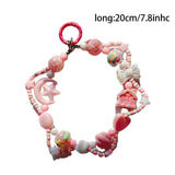 Maxbell Keychain Lovely Car Key Charm Cellphone Keychains Phone Charm for Girls Gift Pink