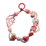 Maxbell Keychain Lovely Car Key Charm Cellphone Keychains Phone Charm for Girls Gift Pink