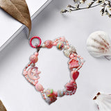 Maxbell Keychain Lovely Car Key Charm Cellphone Keychains Phone Charm for Girls Gift Pink