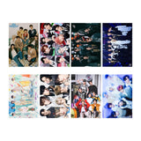 Maxbell 8Pcs Bini Kids Group Posters for Fans and Collectors Popular Artwork Posters