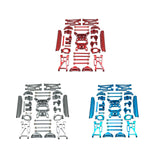 Maxbell 15 Pieces RC Car Accessory Replaces Modified for 10208 RC Hobby Car 1/10 Red