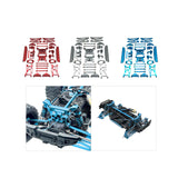 Maxbell 15 Pieces RC Car Accessory Replaces Modified for 10208 RC Hobby Car 1/10 Red