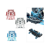 Maxbell 15 Pieces RC Car Accessory Replaces Modified for 10208 RC Hobby Car 1/10 Red