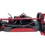 Maxbell 15 Pieces RC Car Accessory Replaces Modified for 10208 RC Hobby Car 1/10 Red