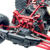 Maxbell 15 Pieces RC Car Accessory Replaces Modified for 10208 RC Hobby Car 1/10 Red