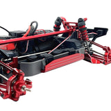 Maxbell 15 Pieces RC Car Accessory Replaces Modified for 10208 RC Hobby Car 1/10 Red