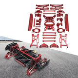 Maxbell 15 Pieces RC Car Accessory Replaces Modified for 10208 RC Hobby Car 1/10 Red