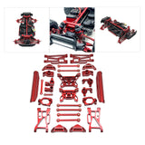 Maxbell 15 Pieces RC Car Accessory Replaces Modified for 10208 RC Hobby Car 1/10 Red