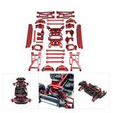 Maxbell 15 Pieces RC Car Accessory Replaces Modified for 10208 RC Hobby Car 1/10 Red