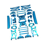 Maxbell 15 Pieces RC Car Accessory Replaces Modified for 10208 RC Hobby Car 1/10 Blue