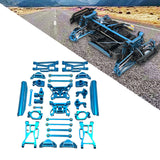 Maxbell 15 Pieces RC Car Accessory Replaces Modified for 10208 RC Hobby Car 1/10 Blue