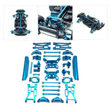 Maxbell 15 Pieces RC Car Accessory Replaces Modified for 10208 RC Hobby Car 1/10 Blue