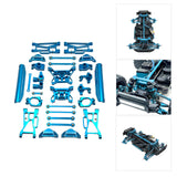 Maxbell 15 Pieces RC Car Accessory Replaces Modified for 10208 RC Hobby Car 1/10 Blue