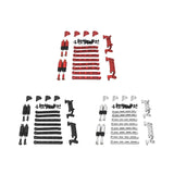 Maxbell 1:12 Scale RC Car Metal Upgrade Kits Suit Shock Mount for MN78 Buggies Truck Red