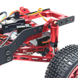 Maxbell 1:12 Scale RC Car Metal Upgrade Kits Suit Shock Mount for MN78 Buggies Truck Red