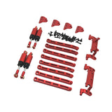 Maxbell 1:12 Scale RC Car Metal Upgrade Kits Suit Shock Mount for MN78 Buggies Truck Red