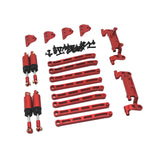 Maxbell 1:12 Scale RC Car Metal Upgrade Kits Suit Shock Mount for MN78 Buggies Truck Red