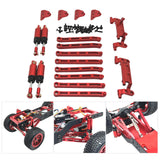 Maxbell 1:12 Scale RC Car Metal Upgrade Kits Suit Shock Mount for MN78 Buggies Truck Red
