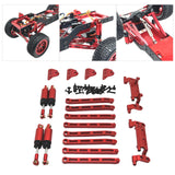 Maxbell 1:12 Scale RC Car Metal Upgrade Kits Suit Shock Mount for MN78 Buggies Truck Red