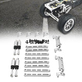 Maxbell 1:12 Scale RC Car Metal Upgrade Kits Suit Shock Mount for MN78 Buggies Truck Silver
