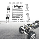 Maxbell 1:12 Scale RC Car Metal Upgrade Kits Suit Shock Mount for MN78 Buggies Truck Silver
