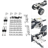 Maxbell 1:12 Scale RC Car Metal Upgrade Kits Suit Shock Mount for MN78 Buggies Truck Silver