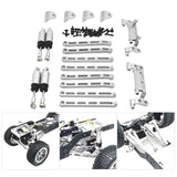 Maxbell 1:12 Scale RC Car Metal Upgrade Kits Suit Shock Mount for MN78 Buggies Truck Silver