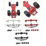 Maxbell 1/12 Front and Rear Axle Set Metal Hobby Axles Housing for MN168 RC Car DIY black