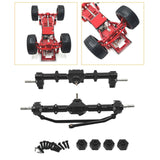 Maxbell 1/12 Front and Rear Axle Set Metal Hobby Axles Housing for MN168 RC Car DIY black