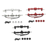 Maxbell 1/12 Front and Rear Axle Set Metal Hobby Axles Housing for MN168 RC Car DIY black