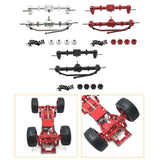 Maxbell 1/12 Front and Rear Axle Set Metal Hobby Axles Housing for MN168 RC Car DIY black