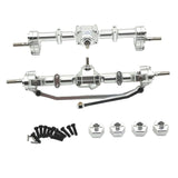 Maxbell 1/12 Front and Rear Axle Set Metal Hobby Axles Housing for MN168 RC Car DIY argent