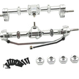 Maxbell 1/12 Front and Rear Axle Set Metal Hobby Axles Housing for MN168 RC Car DIY argent