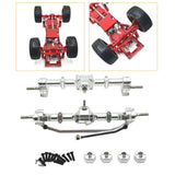 Maxbell 1/12 Front and Rear Axle Set Metal Hobby Axles Housing for MN168 RC Car DIY argent