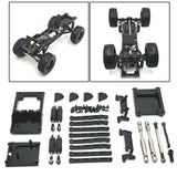 Maxbell RC Car Spare Parts Kits RC Car Pull Rod Tie Rod Aluminum for MN168 MN78 1:12 Black