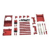 Maxbell RC Car Spare Parts Kits RC Car Pull Rod Tie Rod Aluminum for MN168 MN78 1:12 Red