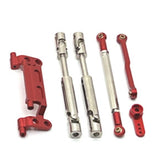 Maxbell RC Car Spare Parts Kits RC Car Pull Rod Tie Rod Aluminum for MN168 MN78 1:12 Red