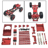 Maxbell RC Car Spare Parts Kits RC Car Pull Rod Tie Rod Aluminum for MN168 MN78 1:12 Red