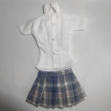 Maxbell 1/6 Button Down Shirt and Skirt Dress up for 12'' Action Figures Accessories violet skirt