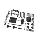 Maxbell 1:12 Scale Shock Absorber Gearbox Set Upgrades Kit for MN99S DIY Accessories black