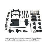 Maxbell 1:12 Scale Shock Absorber Gearbox Set Upgrades Kit for MN99S DIY Accessories black