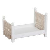 Maxbell Bed for Photography Sturdy Doll Bed for 0-6 Months Baby Birthday Gifts Party