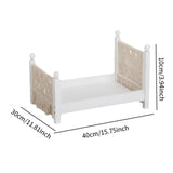 Maxbell Bed for Photography Sturdy Doll Bed for 0-6 Months Baby Birthday Gifts Party