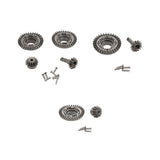 Maxbell RC Metal Gears Set RC Vehicle Scale Replacement for Accessory Vehicle Crawler Front Rear Gear Set